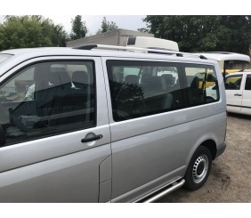 Рейлінги Хром Довга база, Металеві ніжки для Volkswagen T5 Caravelle 2004-2010 рр