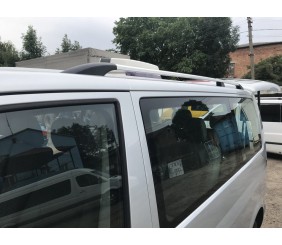 Рейлінги Хром Довга база, Металеві ніжки для Volkswagen T5 Multivan 2003-2010 рр