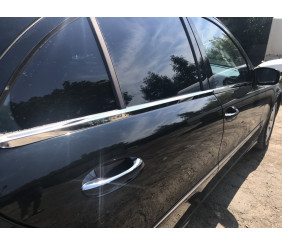 Зовнішня окантовка стекол (нерж) SD, OmsaLine - Італійська нержавіюча сталь (4 шт) для Mercedes E-сlass W211 2002-2009 рр