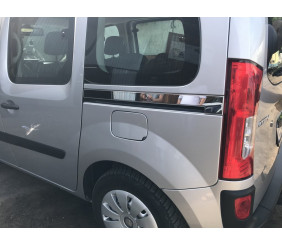 Молдинг зсувних дверей (2 шт, нерж) для Mercedes Citan 2013-2021 рр