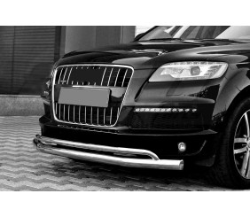 Передній захист ST017 (нерж.) для Ауди Q7 2005-2015 рр