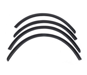 Накладки на арки (4 шт, чорні) ABS пластик для Dacia Sandero 2007-2013 рр