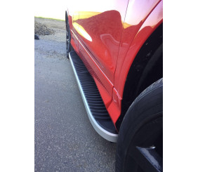 Бокові пороги Tayga Grey (2 шт., алюміній) для Skoda Karoq 2018- рр