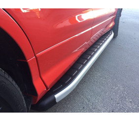 Бокові пороги Fullmond (2 шт., алюм.) для Skoda Karoq 2018- рр