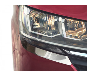 Вії під фари 2019-2026 (2 шт, нерж) для Volkswagen T6 рр