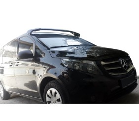 Козирьок на лобове скло (чорний глянець, 5мм) для Mercedes Vito/V-class W447 2014- рр