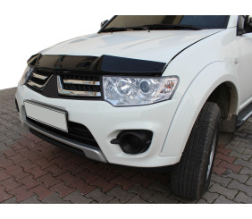 Дефлектор капоту (EuroCap) для Mitsubishi L200 2006-2015 рр