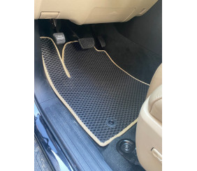 Поліуретанові килимки 3 ряди (EVA, чорні) Середній ряд - 3 місця для Toyota Sequoia 2007-2022 рр