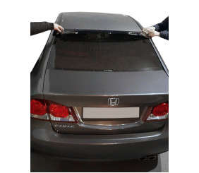 Спойлер на скло (чорний, ABS) для Honda Civic Sedan VIII 2006-2011 рр