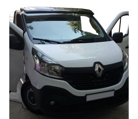 Козирьок на лобове скло (чорний глянець, 5мм) для Nissan NV300/Primastar 2016- рр