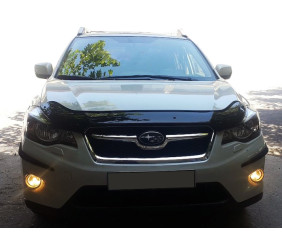 Дефлектор капоту (EuroCap) для Subaru XV 2011-2017 рр