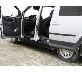 Накладки на дверні пороги EuroCap (2 шт., ABS) для Volkswagen Caddy 2015-2020 рр