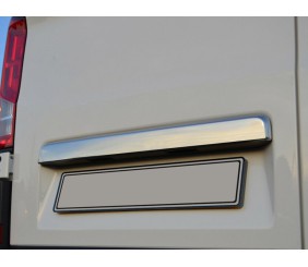 Планка над номером (без камери, нерж) Carmos - Турецька сталь для Volkswagen Crafter 2016- рр
