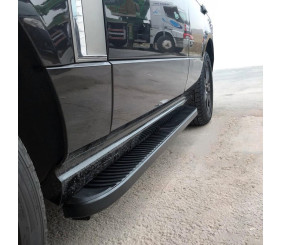 Бокові пороги Tayga Black (2 шт., алюміній) для Range Rover III L322 2002-2012 рр