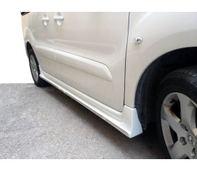 Бокові пороги (під фарбування) для Peugeot Partner Tepee 2008-2018 рр