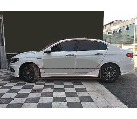 Бокові пороги (під фарбування) для Fiat Tipo 2016- рр