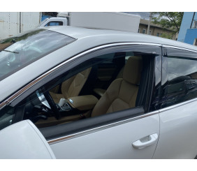 Вітровики з хром смужкою (4 шт, HIC) для Porsche Cayenne 2010-2017 рр