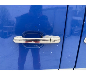 Накладки на ручки (4 шт, нерж) OmsaLine - Італійська нержавійка для Volkswagen LT 1995-2006 рр