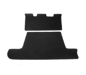 Килимок багажника 2 шт Чорний (EVA, 7 місць) для Toyota Land Cruiser 100 1998-2007 рр