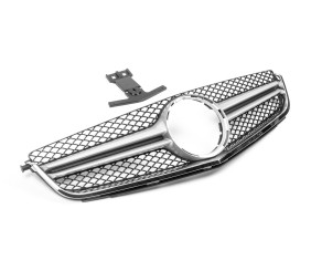 Передня решітка AMG Silver (для C63) 2007-2011 для Mercedes C-class W204 рр