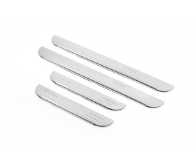 Накладки на пороги OmsaLine (4 шт, нерж) для Toyota Rav 4 2006-2013 рр