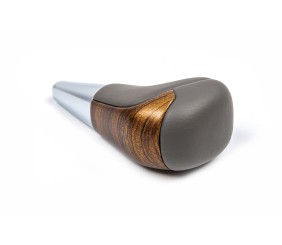 Ручка КПП (Сіра шкіра -2026 світле дерево) для Toyota Land Cruiser 200 2007-2021 рр