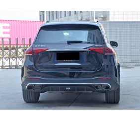 Задній дифузор GLE63 AMG (з насадками Chrome) для Mercedes GLE W167 2018- рр