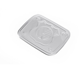 Накладка на бак (нерж) Carmos - Турецька сталь для Volkswagen Caddy 2004-2010 рр