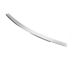 Накладка на задній бампер з загином (Omsa, нерж) для Volkswagen Caddy 2004-2010 рр