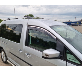 Вітровики з хромованим молдингом (2 шт, Niken) для Volkswagen Caddy 2004-2010 рр