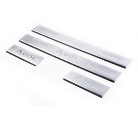 Накладки на пороги (4 шт, Carmos) для Ауди A6 C5 2001-2004 рр