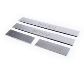 Накладки на пороги Carmos на верхню частину частину (нерж) для Dodge Nitro 2006-2011 рр