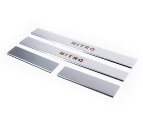 Накладки на пороги Carmos на нижню частина частина (нерж) для Dodge Nitro 2006-2011 рр