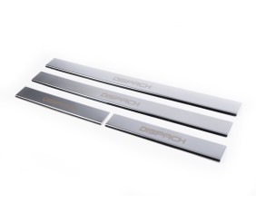 Накладки на дверні пороги (Dispatch, 4 шт) для Citroen Jumpy/Dispatch 2017- рр