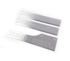 Накладки на внутрішні пороги Carmos (нерж.) 3 шт, Carmos - Турецька сталь для Fiat Doblo II 2010-2022 рр