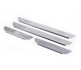 Накладки на пороги Carmos (4 шт, нерж.) для Kia Ceed 2007-2012 рр