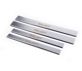 Накладки на пороги Carmos (4 шт, нерж) для Ford Galaxy 1995-2006 рр