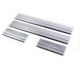 Накладки на пороги Carmos V1 (4 шт, нерж.) для Ford Kuga 2008-2013 рр