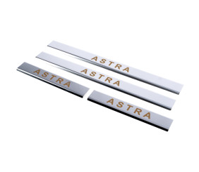 Накладка на пороги Carmos (4 шт, сталь) для Opel Astra G classic 1998-2012 рр