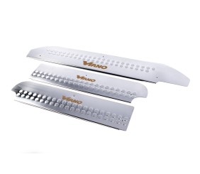 Накладки на внутрішні пороги Carmos V1 (нерж) 3 шт, Carmos - Турецька сталь для Mercedes Viano 2004-2014 рр