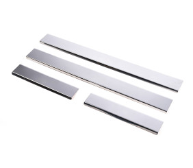 Накладки на пороги Carmos (4 шт, нерж) для Toyota Auris 2007-2012 рр