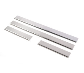 Накладки на пороги (Carmos, 4 шт, нерж) для Toyota Corolla 2002-2007 рр