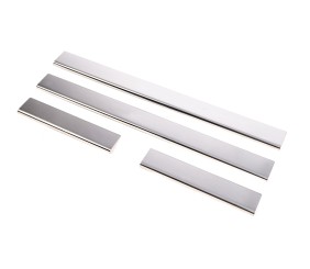 Накладки на пороги Carmos (4 шт, нерж) для Toyota Corolla 2007-2013 рр