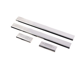 Накладки на пороги Carmos (4 шт, нерж) для Toyota Yaris 2006-2011 рр