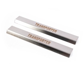 Накладки на карниз VIP (2 шт., нерж) Caravella для Volkswagen T6 2015-2024 рр