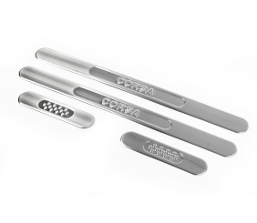 Накладки на пороги OmsaLine (нерж) Передні і задні для Opel Corsa D 2007-2014 рр