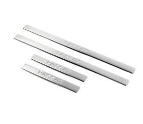 Накладки на дверні пороги OmsaLine тип 1 (4 шт, нерж) для Volkswagen Passat B8 2015-2023 рр