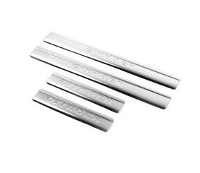 Накладки на пороги OmsaLine (4 шт., Нерж.) для Citroen C-4 2004-2010 рр