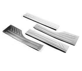 Накладки на внутрішні пороги OmsaLine (нерж.) 3 шт, OmsaLine - Італійська нержавейка для Opel Combo 2012-2018 рр