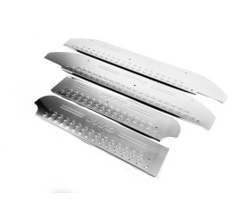 Накладки на внутрішні пороги (OmsaLine) 3 шт, OmsaLine - Італійська нержавійка для Mercedes Vito W639 2004-2014 рр